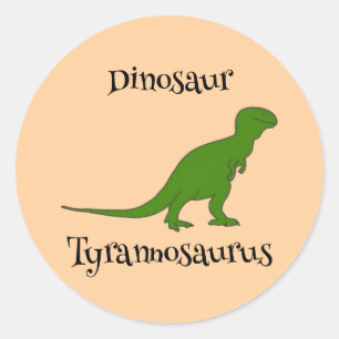 Stickers Dinosaur Vert Tyrannosaurus Personnalisés