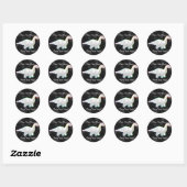 Stickers Dinosaure Blanc Arboré (Feuille)