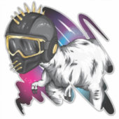 Stickers Dinosaure cool (Devant)