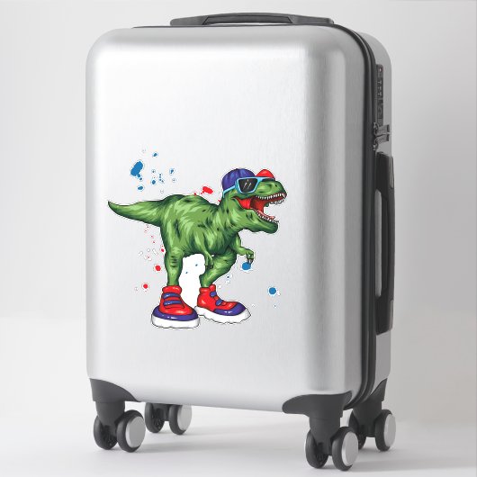 Stickers Dinosaure cool (Sur valise)
