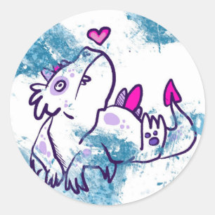 Stickers Dinosaure de Neige