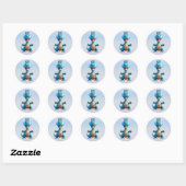 Stickers Dinosaure mignon (Feuille)