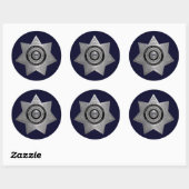 Stickers d'insigne de l'agent correctionnel (Feuille)