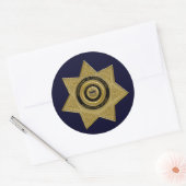 Stickers d'insigne d'or de l'agent correctionnel (Enveloppe)