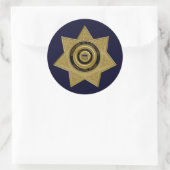 Stickers d'insigne d'or de l'agent correctionnel (Sac)