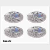 STICKERS DIRT TRACK RACER (4) (Vel)