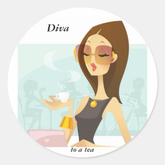 Stickers Diva Cafe