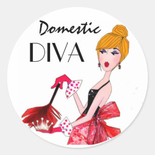 Stickers "Diva Domestique"
