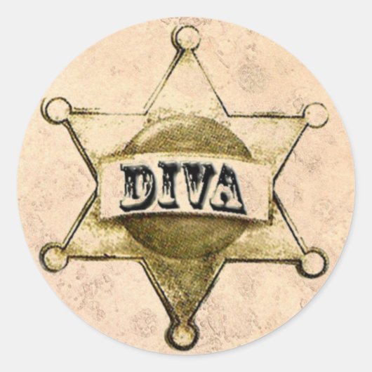 Stickers DIVA Sheriff Badge (Devant)