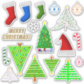 Stickers Divers Symboles Thématiques Noël (Devant)