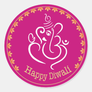 stickers Diwali pour cadeaux et pack de cartes de 