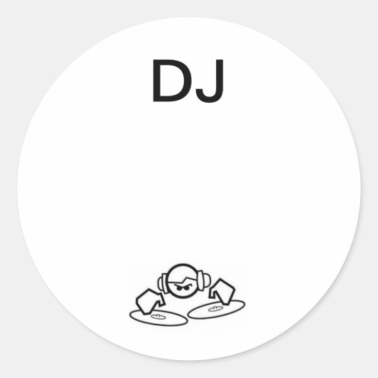 Stickers DJ ronds (Devant)
