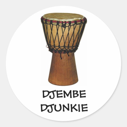 stickers DJEMBE DJUNKIE (Devant)