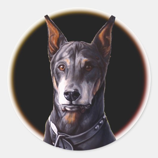 Stickers Doberman Stickers Doberman Pinscher Stick (Devant)