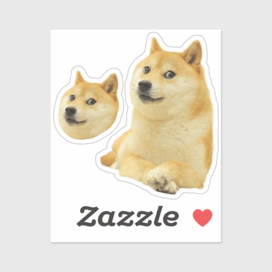 Stickers Doge Chien Mème (Feuille)