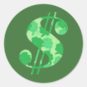 Stickers Dollar Shamrock Vert (Devant)