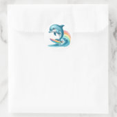 Stickers Dolphin de surf mignon (Sac)