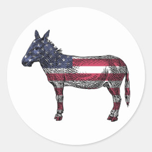 Stickers Donkey démocrate
