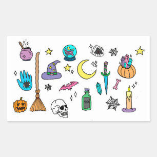 Stickers Doodle Éffrayant Halloween
