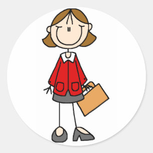 Stickers Doodle Lady Business