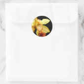Stickers d'orchidée jaune pâle (Sac)
