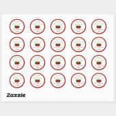 Stickers d'ornement de Noël étoilé (Feuille)