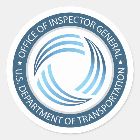 Stickers DOT OIG (Devant)