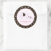 Stickers Dottie Elephant (Rose) Favor 3 pouces (Sac)