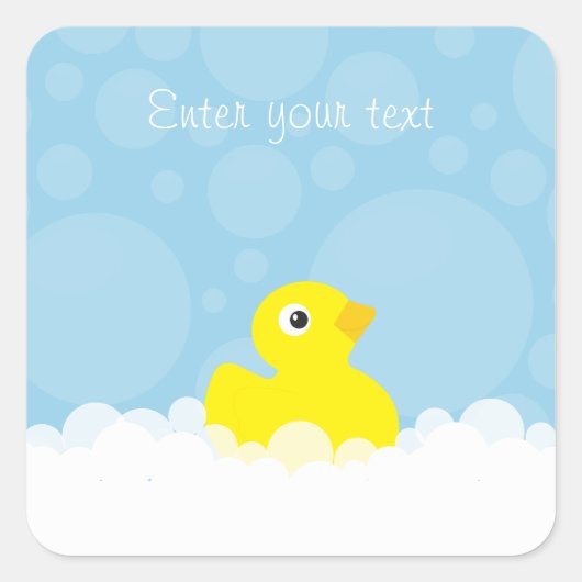 Stickers Douche Canard Personnalisé (Devant)