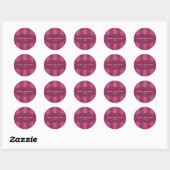 Stickers Douche Lingerie Grattée & Or Violet (Feuille)