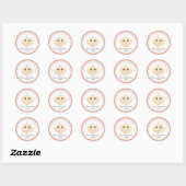 Stickers Douche visage bébé doux (Feuille)