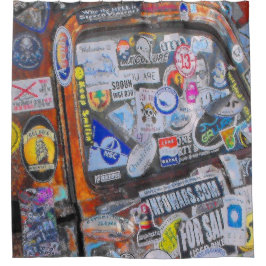 Stickers Douchegordijn