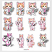 Stickers Dr Kitty (Feuille)