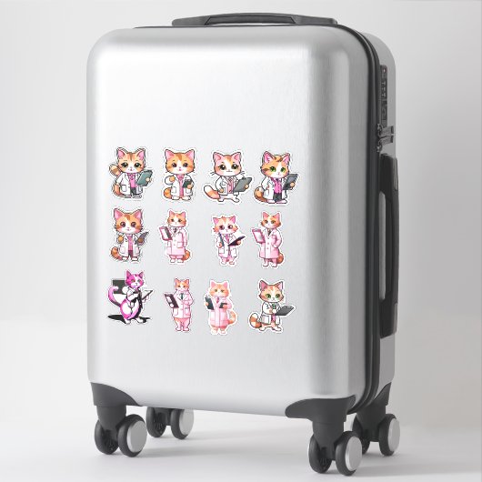 Stickers Dr Kitty (Sur valise)