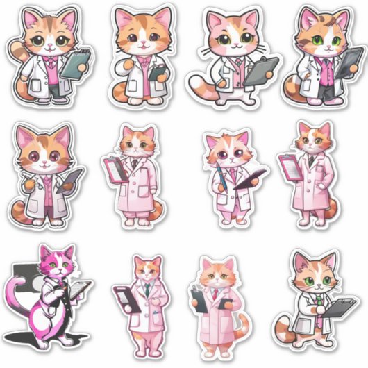 Stickers Dr Kitty (Devant)