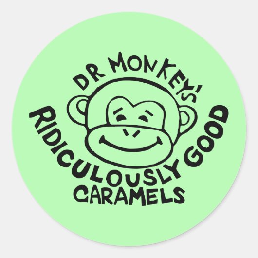 Stickers Dr Monkey Round (Devant)