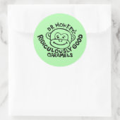 Stickers Dr Monkey Round (Sac)