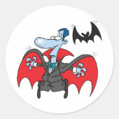 Stickers Dracula Et Bat (Devant)
