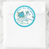 Stickers Dragon de glace bleu (Sac)