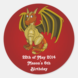Stickers dragon de guerrier