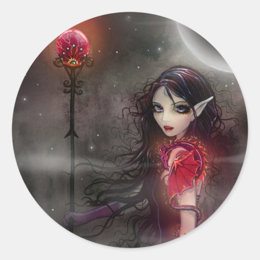 Stickers Dragon Fairy Stone Lightning (Devant)