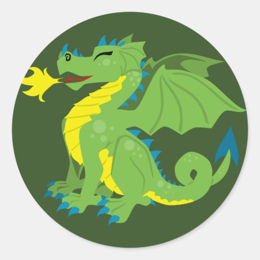 Stickers Dragon Fun Fiery (Devant)