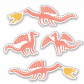 stickers dragon mignons (Devant)