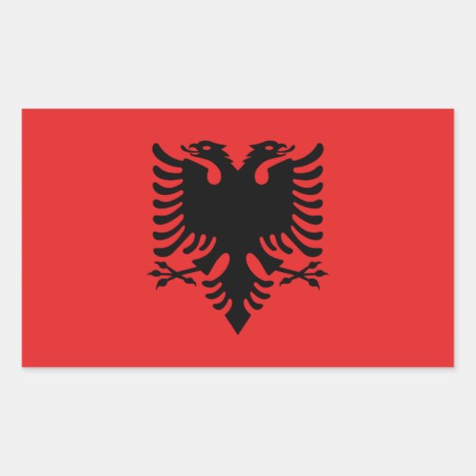 Stickers drapeau albanais (Devant)