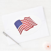 Stickers Drapeau américain (Enveloppe)