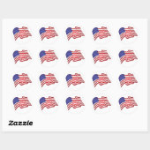 Stickers Drapeau américain (Feuille)