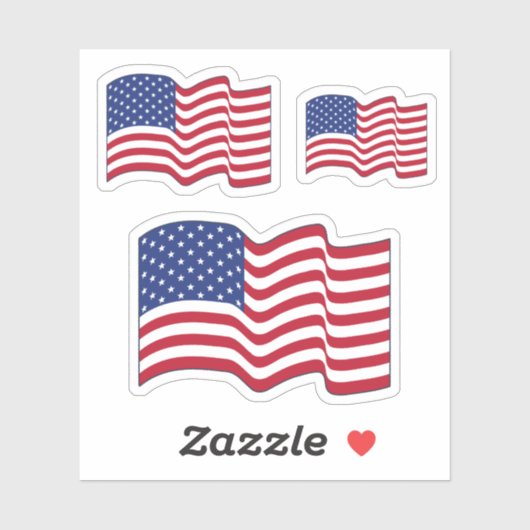 Stickers Drapeau Américain (Feuille)
