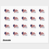 Stickers Drapeau américain (Feuille)