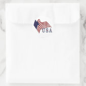 Stickers Drapeau américain (Sac)