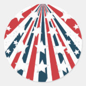 Stickers Drapeau Américain Stylisé (Devant)